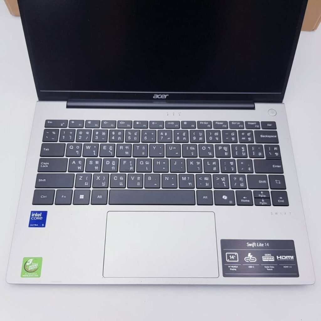 Acer Swift Lite 14 OLED Keyboard View