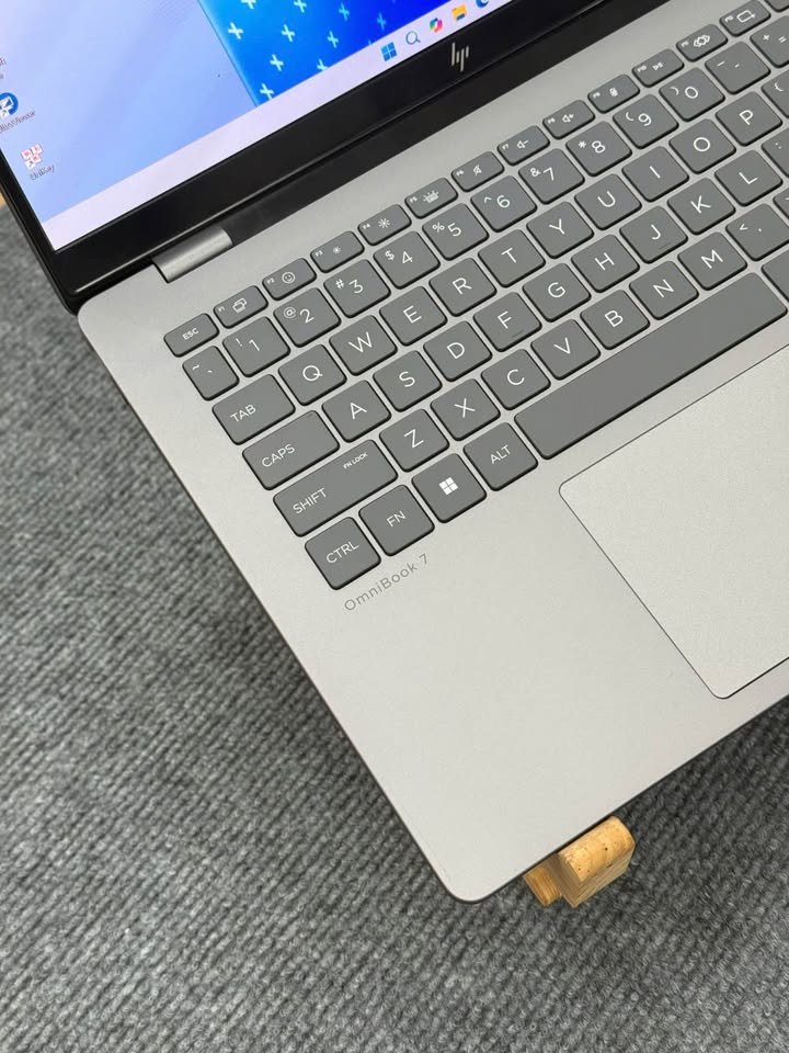 Close view of HP OmniBook 7 OLED laptop