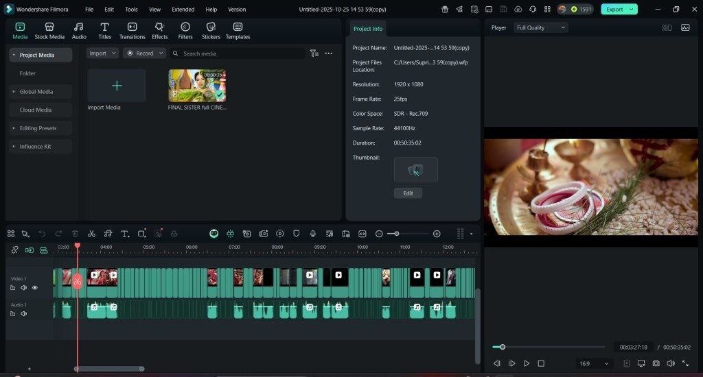 Video Timeline Complexity in Filmora
