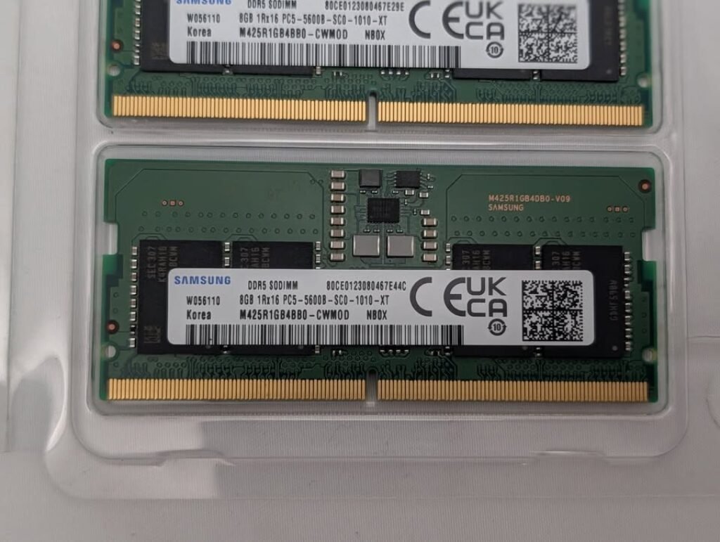 Samsung 8GB DDR5 SODIMM PC5-5600B 1Rx16 5600MHz Laptop RAM Module M425R1GB4BB0